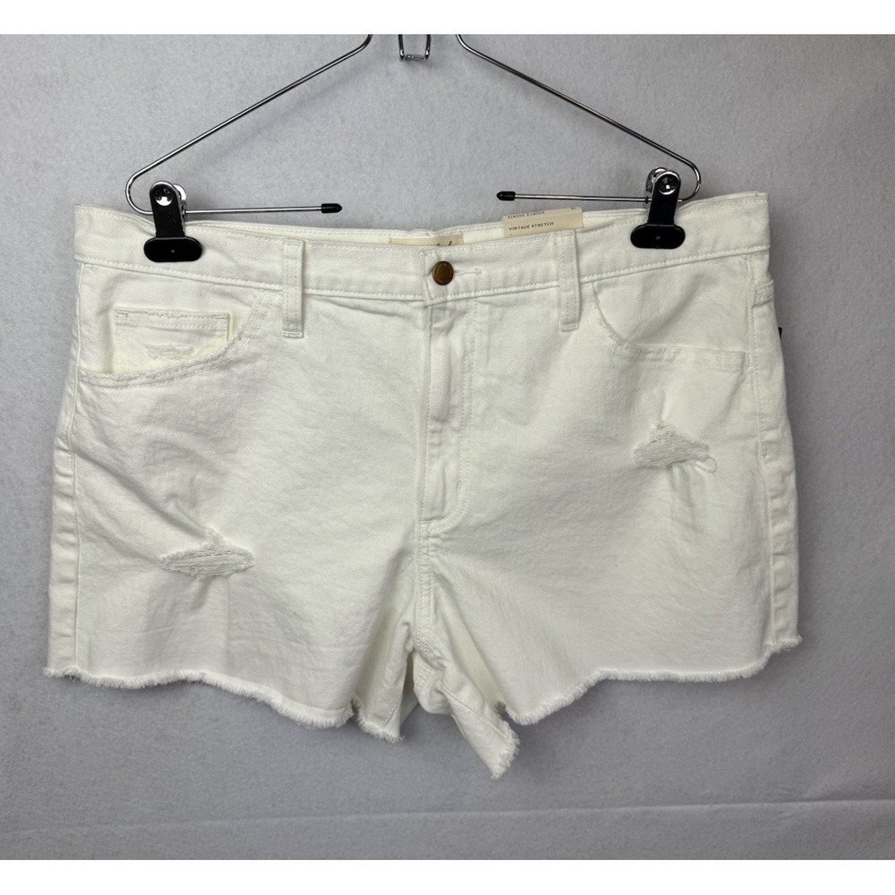 Universal Thread Highest Rise Shortie Shorts White Sz 16 NWT‎